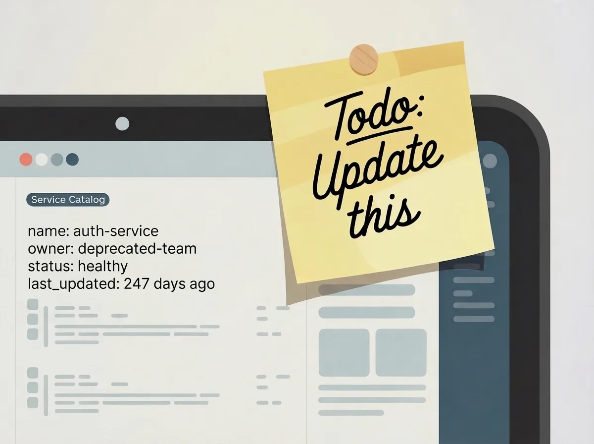 The Service Catalog Problem Isn't Backstage. It's the Catalog.